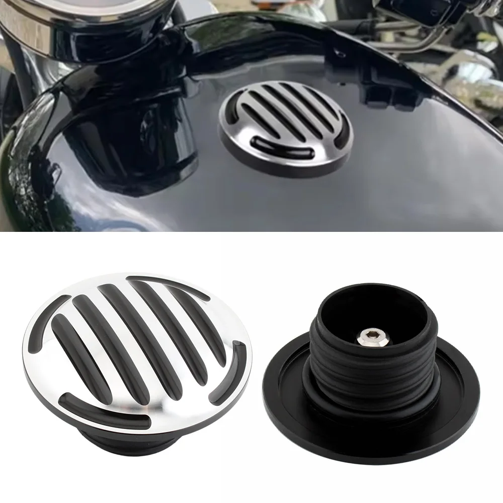 

Motorcycle CNC Aluminum Fuel Gas Tank Vented Decorative Oil Cap For Harley Touring Road King Softail Dyna Sportster XL 1200 883