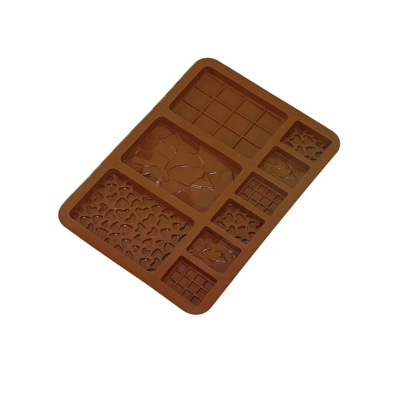 Chocolate Bar Waffle Making Mold Practical Chocolate Making Tools Aromatherapy Candle Silicone Mold Food Grade Silicone Baking