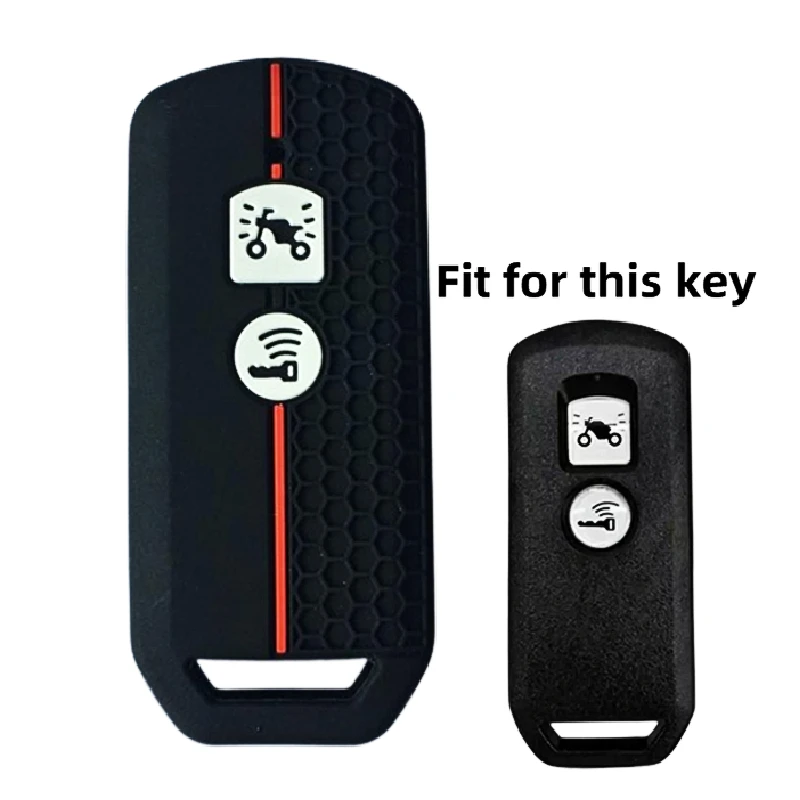 Silicone Motorcycle Key Case Cover For Honda X ADV SH 300 150 125 Forza 300 125 PCX150 2018 Protect Shell Keychain Accessories