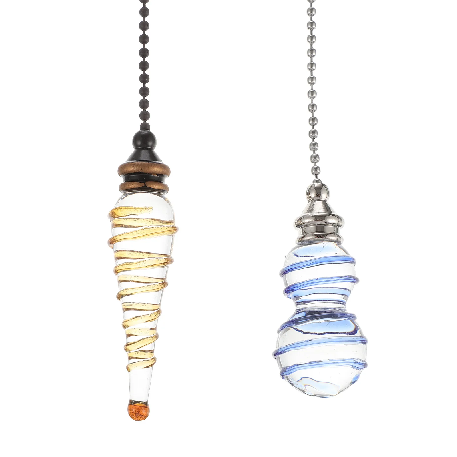 

2Pcs Crystal Fans Light Pendants Hanging Decor Ceiling Chain Home nament Delicate Design Safe Material Home Decor