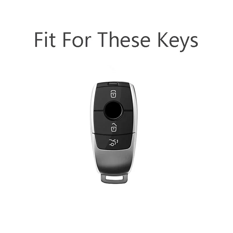 Carbon Fiber Car Remote Key Cover Case Shell For Mercedes Benz A C E S G GLS CLA Class W213 W177 W205 W222 X167 W176 AMG Accesso 2