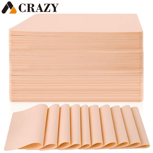 20/10/5/3/1 Uds. Piel de práctica de tatuaje piel de tatuaje falso en blanco cuero sintético para maquillaje permanente tatuaje herramienta de ejercicio para principiantes