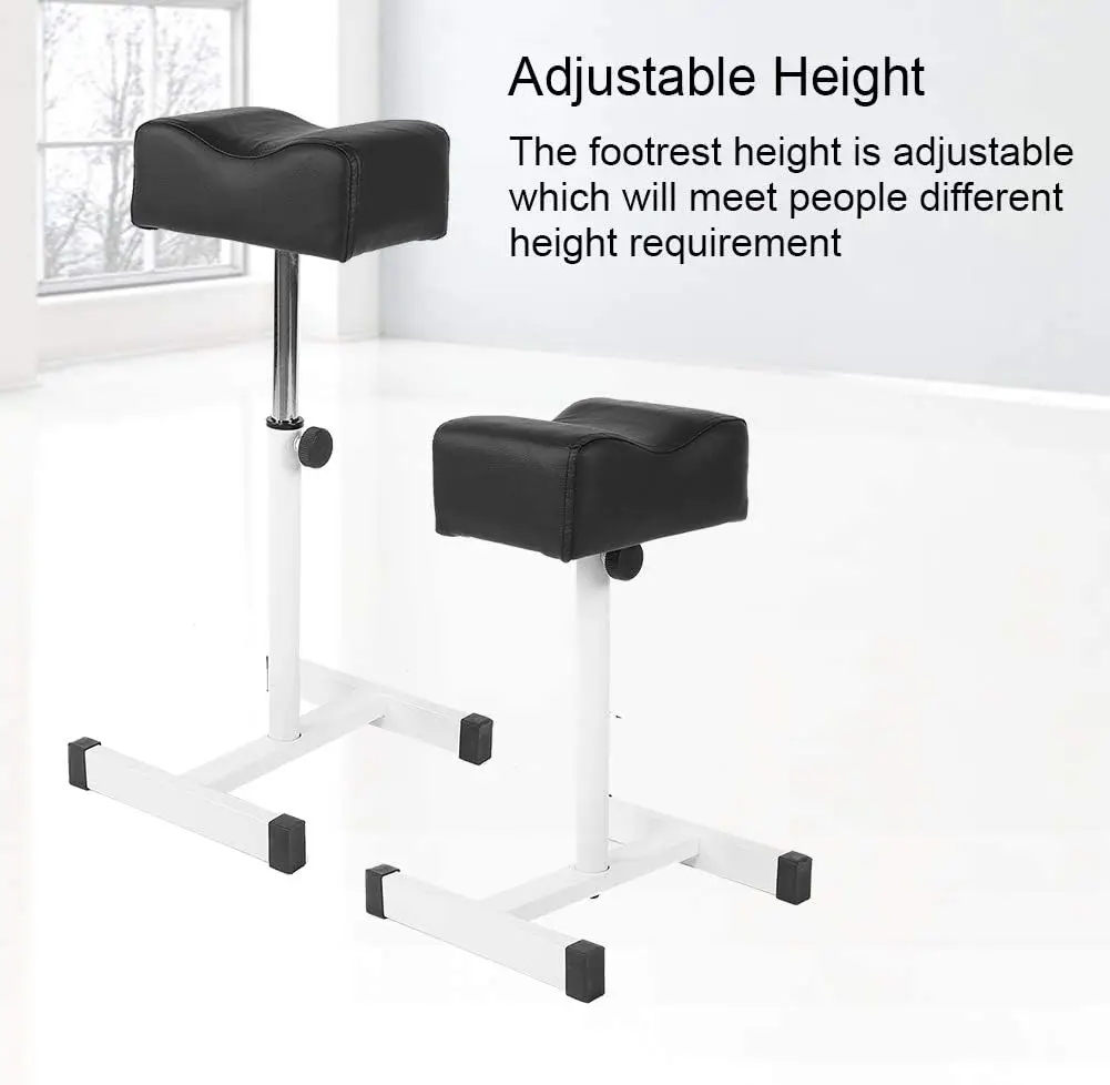 Pedicure Footrest, Height Adjustable Chair with H Shape Base Structure Provide Stable Support, for Salon Manicure Work Sp