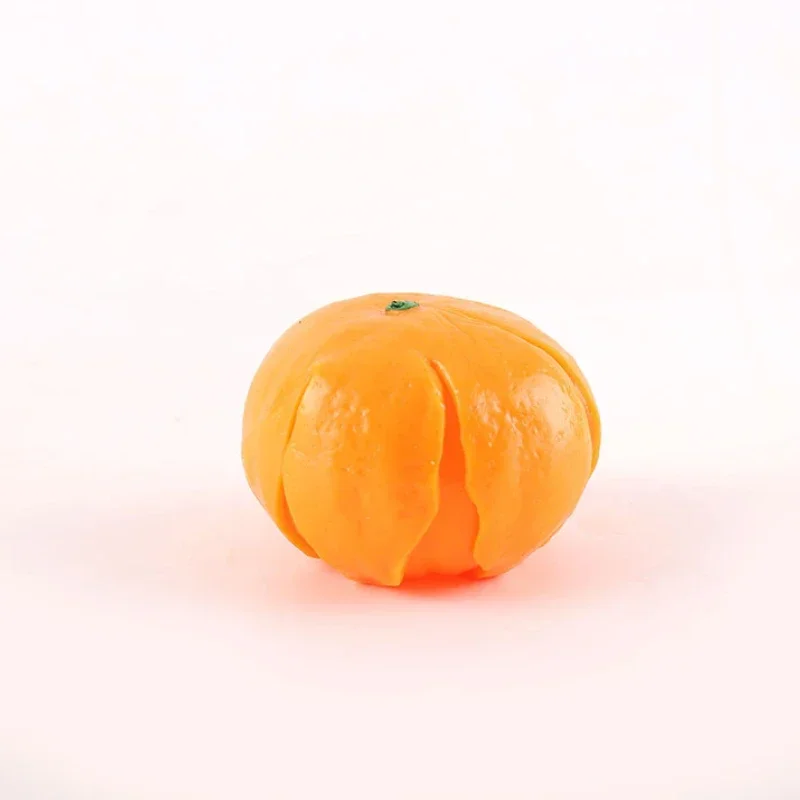 

New Peeling Orange Pinch Music Simulation Orange Fruit Decompression Toy TPR Soft Glue Creative Decompression Toy