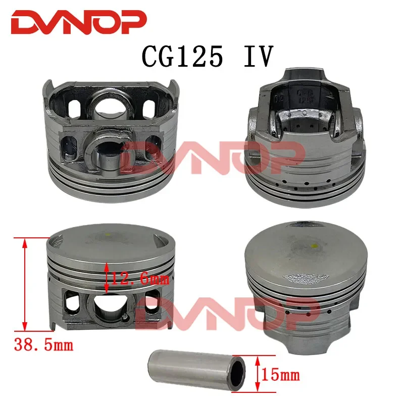 56.5mm Piston 13mm 15mm Pin Assembly Kit for Honda CG125 CB125 CT125 SL125 TL125 CL125 Lifan Zongshen 125 156FMI 157FMI