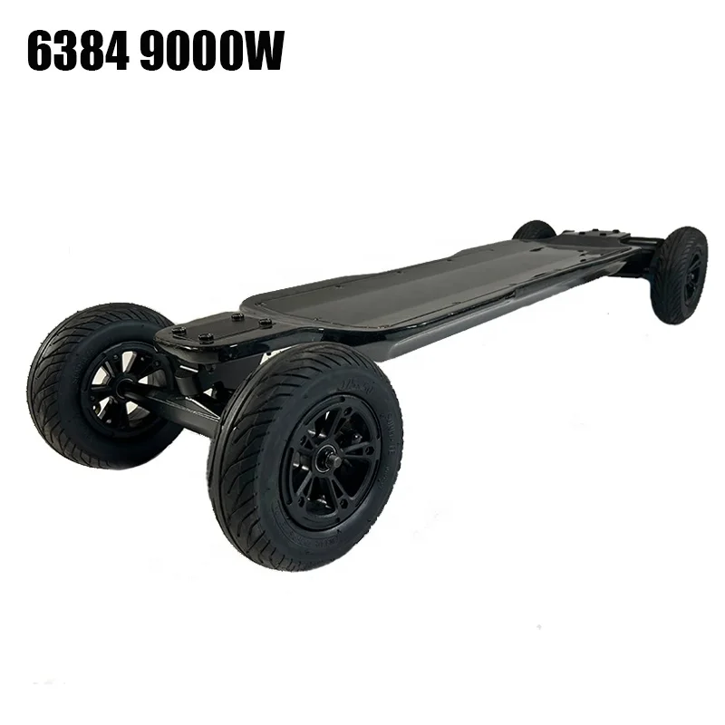 

2024 Motor Carbon Fiber Off-Road Electric Skateboard 9000W 120A 39 mph 54.6V Most Powerful Maple Longboard