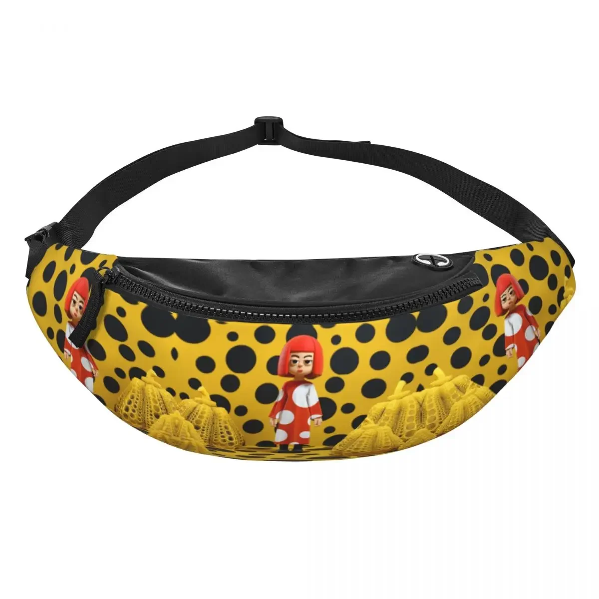 Yayoi Kusama Polka Fanny Pack Kobiety Mężczyźni Niestandardowa dynia Torba na talię Crossbody do biegania Saszetka na pieniądze na telefon