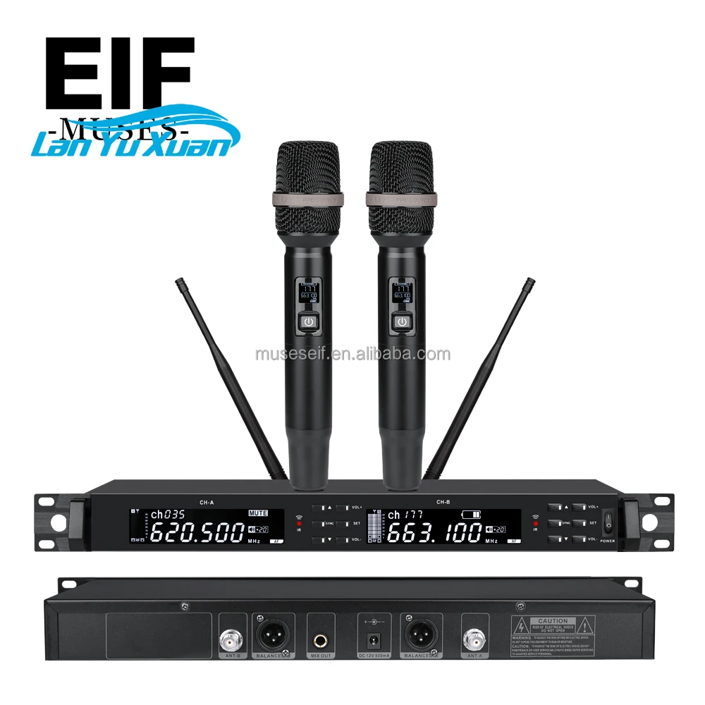 

2026 Wireless Microphone Systems Uhf Wireless Conference Microphone System Microphone System Set Dual-channel