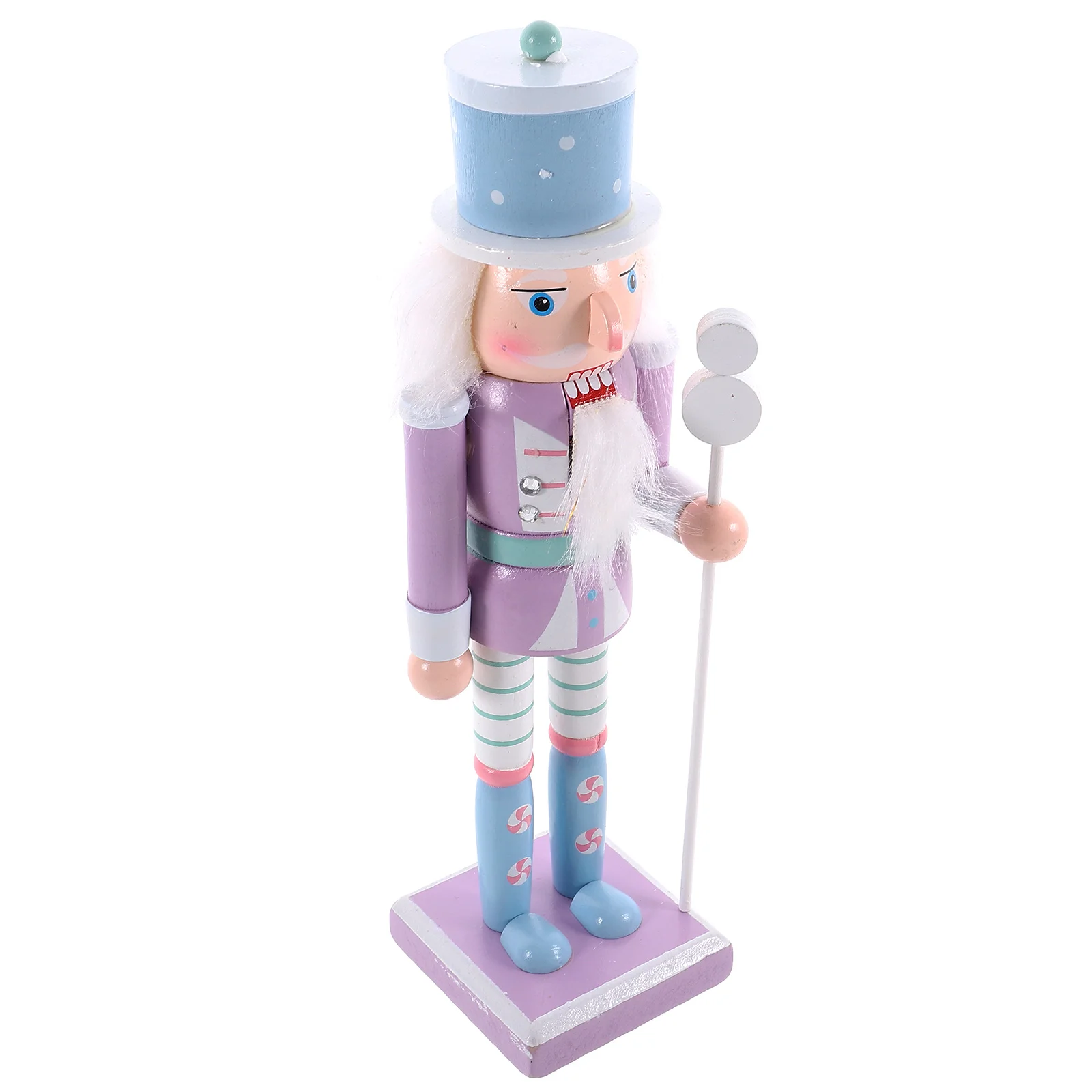 

Christmas Wreath Nutcrackers Ornament Ornaments Decor Soldier Purple Xmas Work