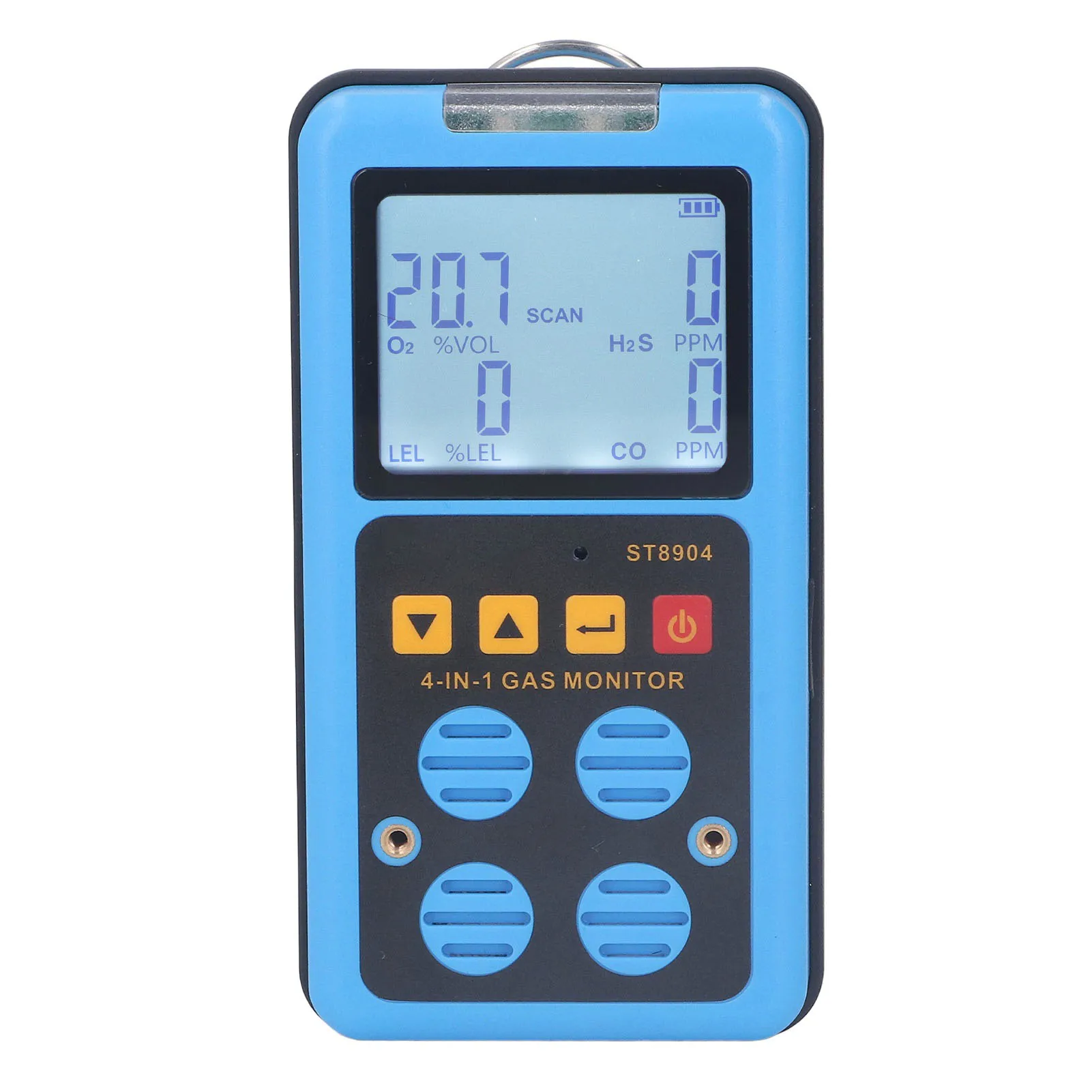

Gas Monitor 3 Alarm Modes Gas Meter Accurate Measurement High Sensitivity 4 in 1 Rechargeable for Chemical Industry