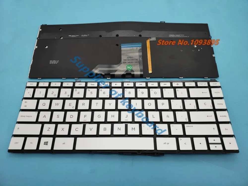 NEW For HP Envy 13-ad006la 13-ad007la 13-ad008la 13-ad009la 13-ad011la Latin Spanish Keyboard Backlit Brown/Silver