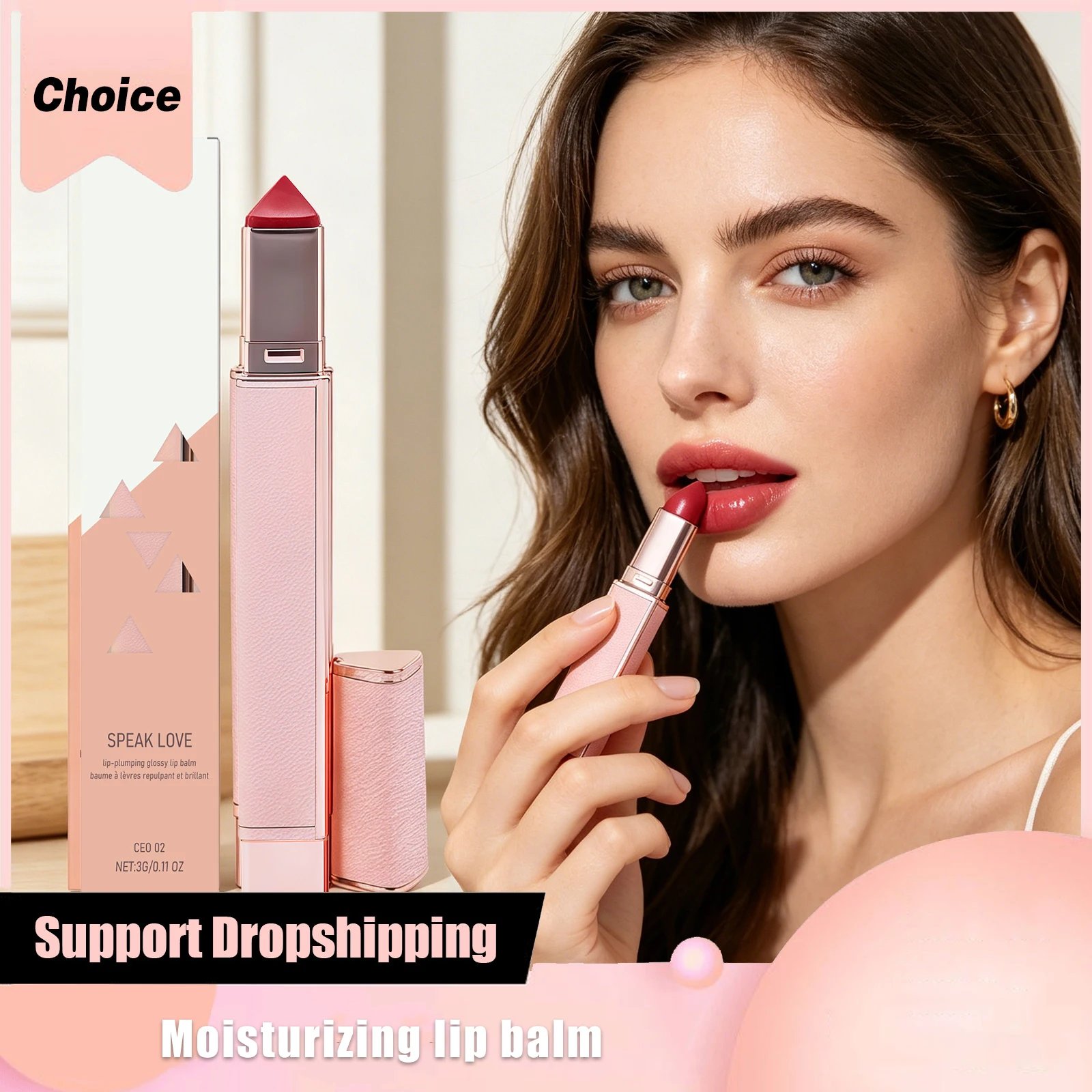 Glossy Lip Balm Stick Hydrating Reduce Dry Chapped Lips Plumping Improve Pigment Dull Moisturizing Soothing Lip Gloss Cosmetic