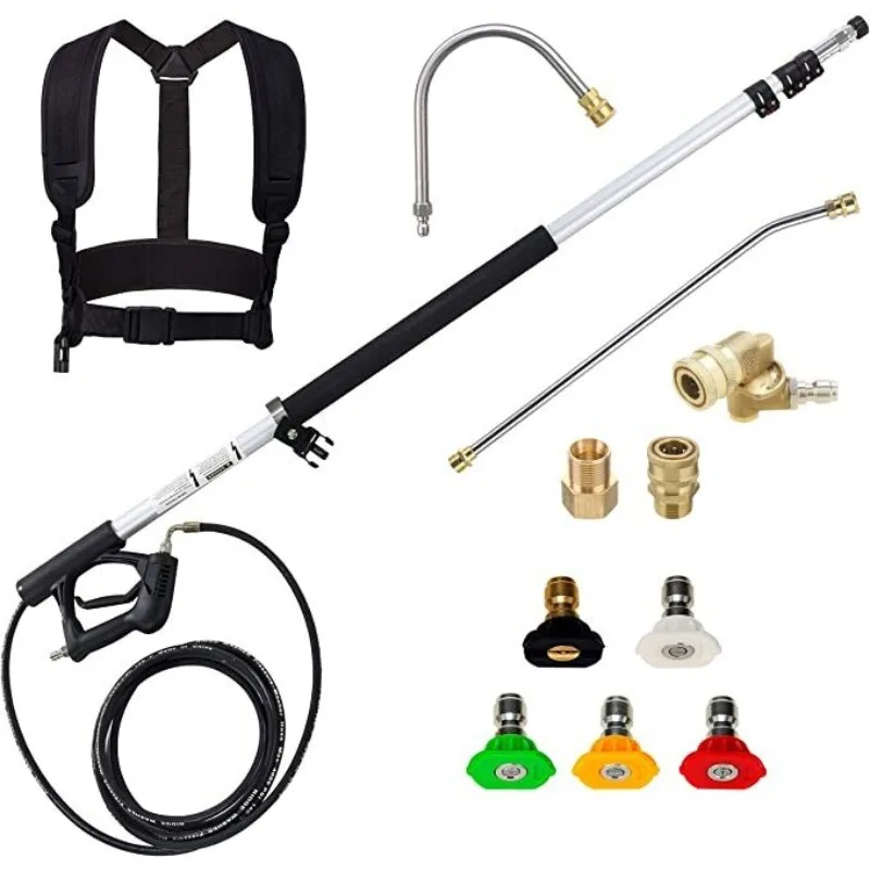 For Extension Rod High Pressure Water Gun Telescopic Rod Four Sections Six Meters Cleaner Property Garden Exterior Wall Cleaning