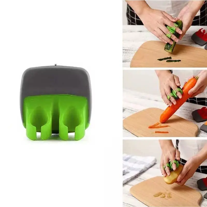 الإبداعية الفولاذ المقاوم للصدأ تقطيع سكين ، صغيرة متعددة الوظائف 2-الإصبع المسوي ، اكسسوارات المطبخ ، أداة للاستخدام المنزلي