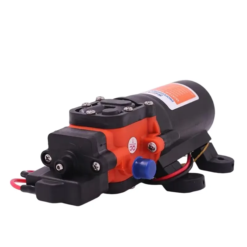 HY 12V/24V High-Pressure RV Diaphragm Pump Self-Priming Freshwater Electric Booster Pump Marine CE Certification 1.0GPM Capacity