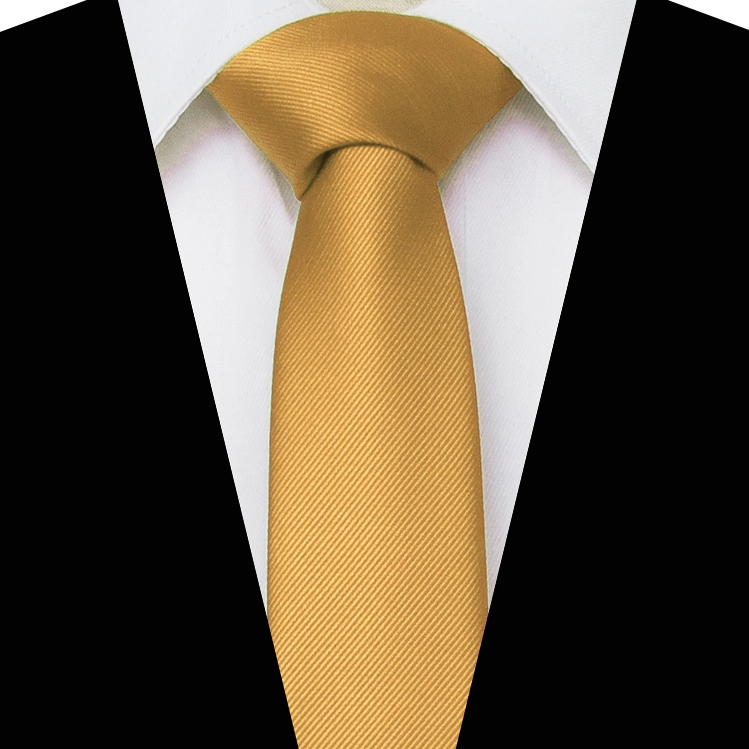 Cravatte classiche da uomo solide Cravatte skinny sottili da 6 cm Cravatte in tessuto jacquard solido per regalo di festa aziendale per matrimoni da uomo