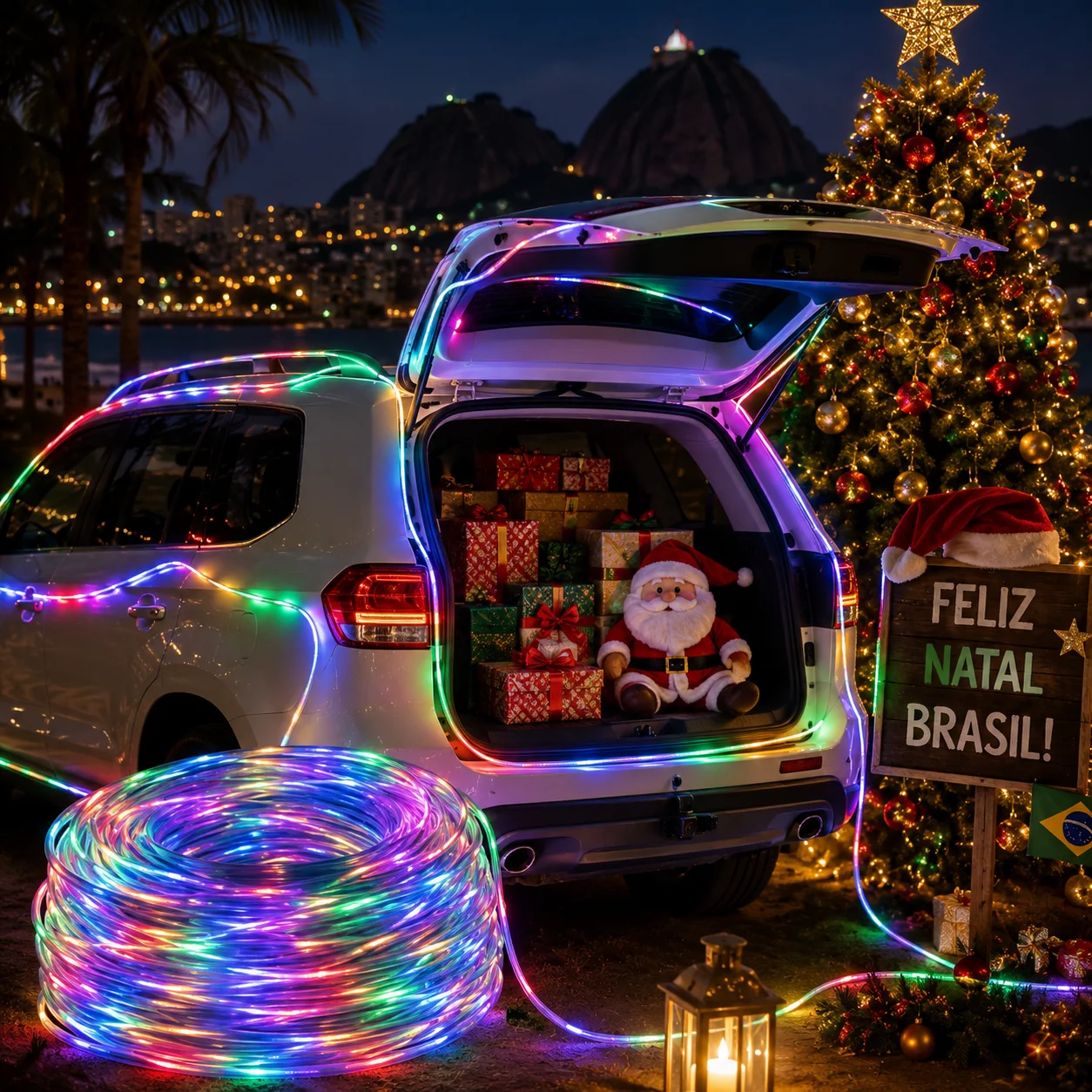 RGB Dreamy Color Suitable for Car Parties Festivals Tree Lights Wedding Outdoor Decoration Lights Bluetooth LED Fairy Light