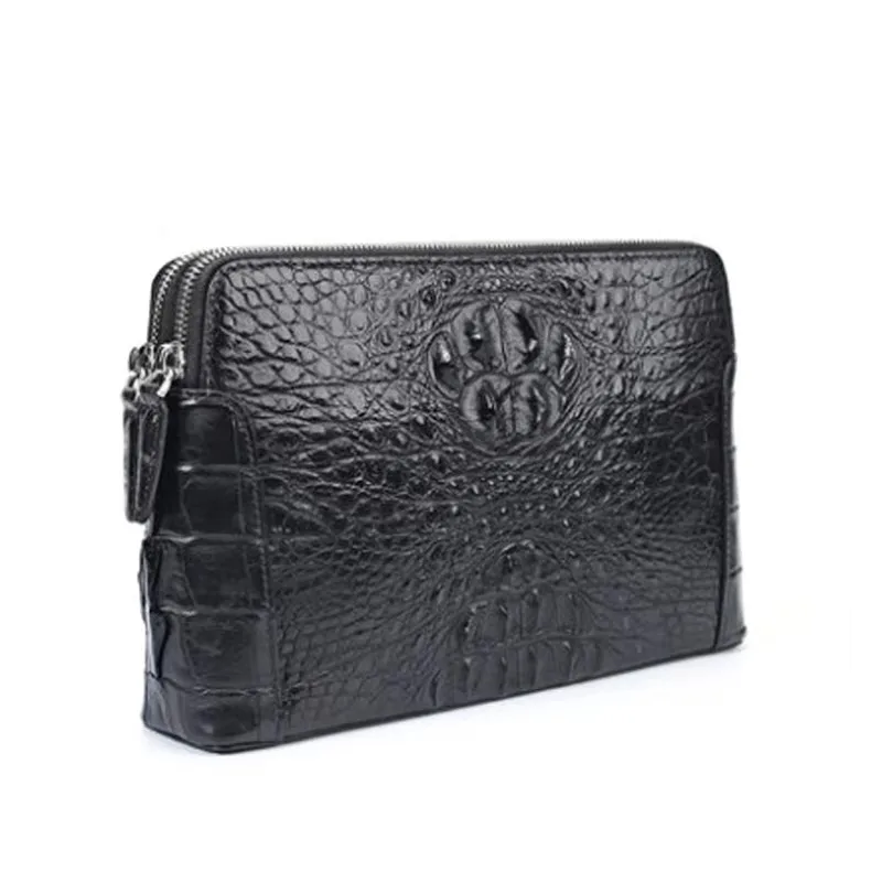 mafeimengge Crocodile handbag man bag business code lock double zip envelope bag man bag handbag men clutch