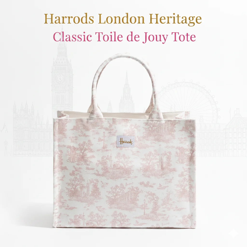 

New Stylish Canvas Tote Handbag For Women – Fashionable Square Floral Print Purse, Large Capacity Shoulder Bag