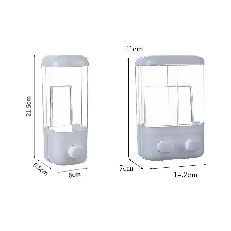 

Wall mounted Soap Dispenser, Manual Press, 500/1000ML Capacity, Suitable for Shampoo, Used Bottle, Bathroom Liquid