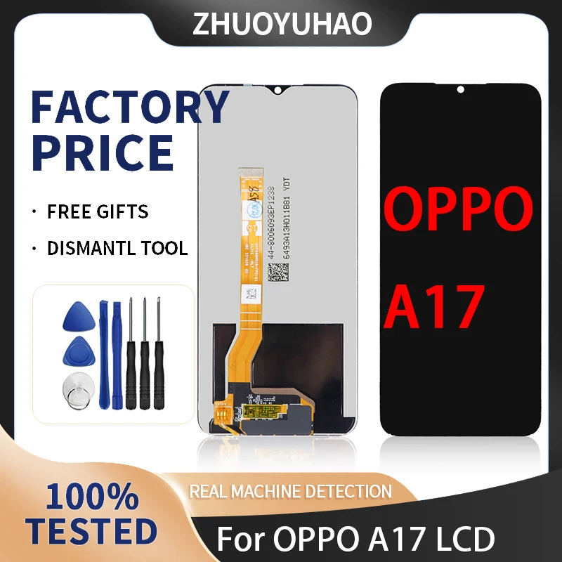 6.56\'\' LCD Display For OPPO A17 LCD Replacement Display Touch Screen  For OPPO A17/A17S/A17K LCD Screen Digitizer Assembly