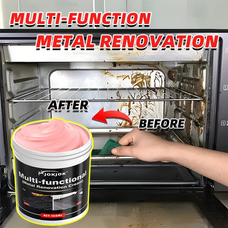 

Multifunctional Metal Refinish Paste,Multi-Purpose Metal Repair Cream,Chrome Restoration and Polishing Compound,Kitchen Utensils
