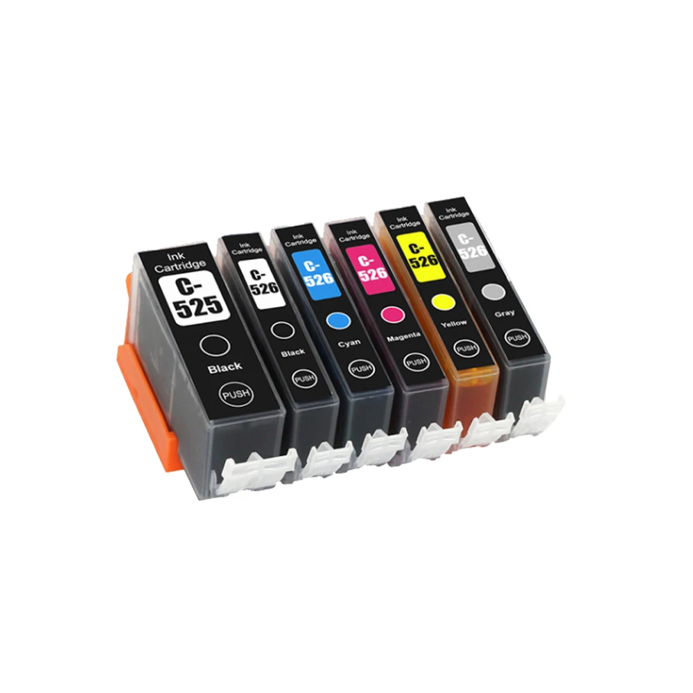 PGI525 PGI 525 CLI 526 Ink Cartridges for Canon Pixma iP4850 ix6550 MG5150 MG5250 MG6150 MG8150 MX885 MG5350 Printer