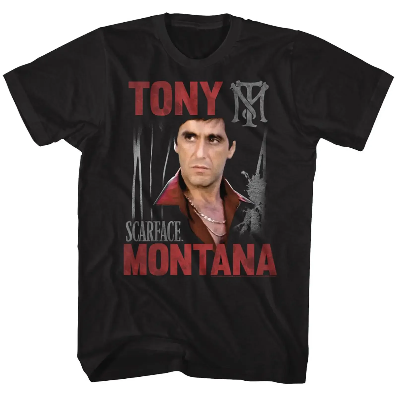 Scarface Tony Black T Shirt vintage Washed graphic streetwear Casual Breathable Stretched Versatile Unisex fashion