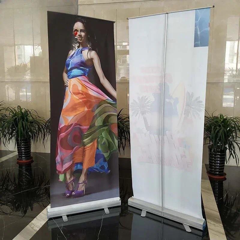 Cross borderroll up banner stand roll up banner cassette roll up banner size 85x200 for wedding backdrop