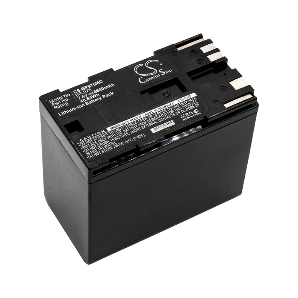 

Li-ion Camera Battery for Canon, 7.4V, 6600mAh, Compatible Models: GL2, XF100, XF105, XF300, XF305, XH A1, XH A1S, XH G1, XL H1