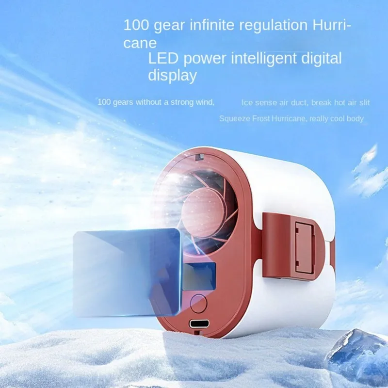 A50Q-Portable Waist Fan 4-In-1 USB Rechargeable, Long Battery Life Ideal For Outdoor Sports