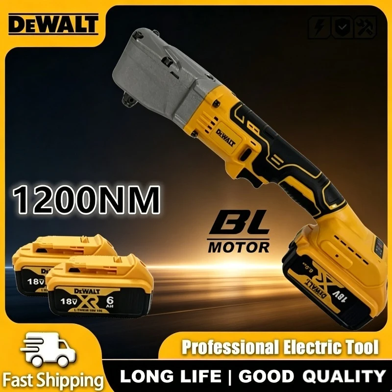 

Бесщеточный гайковерт DeWALT 1200 Нм, электрический аккумуляторный дрель-шуруповерт 1/2'' для снятия винтов и гаек, ремонт автомобилей, электроинструмент, 20В, с аккумулятором