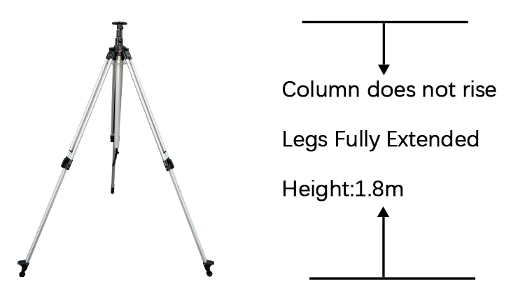 NEXLASER TE33 Total Station Elevator Aluminium Surveying Tripod for Laser Level in High Quality