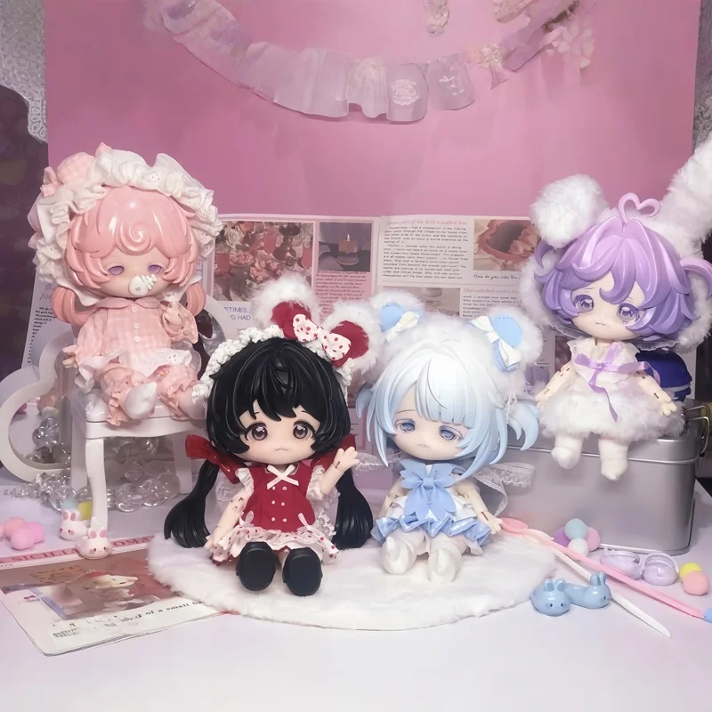 

Original In-Stock COME4FREE Milk Cake Dream Puff Series 1/12 Scale Movable Dress-Up BJD Doll Blind Box Figurine Toys Gifts