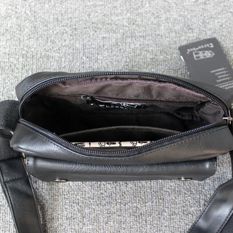 Fashion Leather Men's Crossbody Bag Fashion Male Shoulder Bag Daily Casual Messenger Bag High Quality Handbag