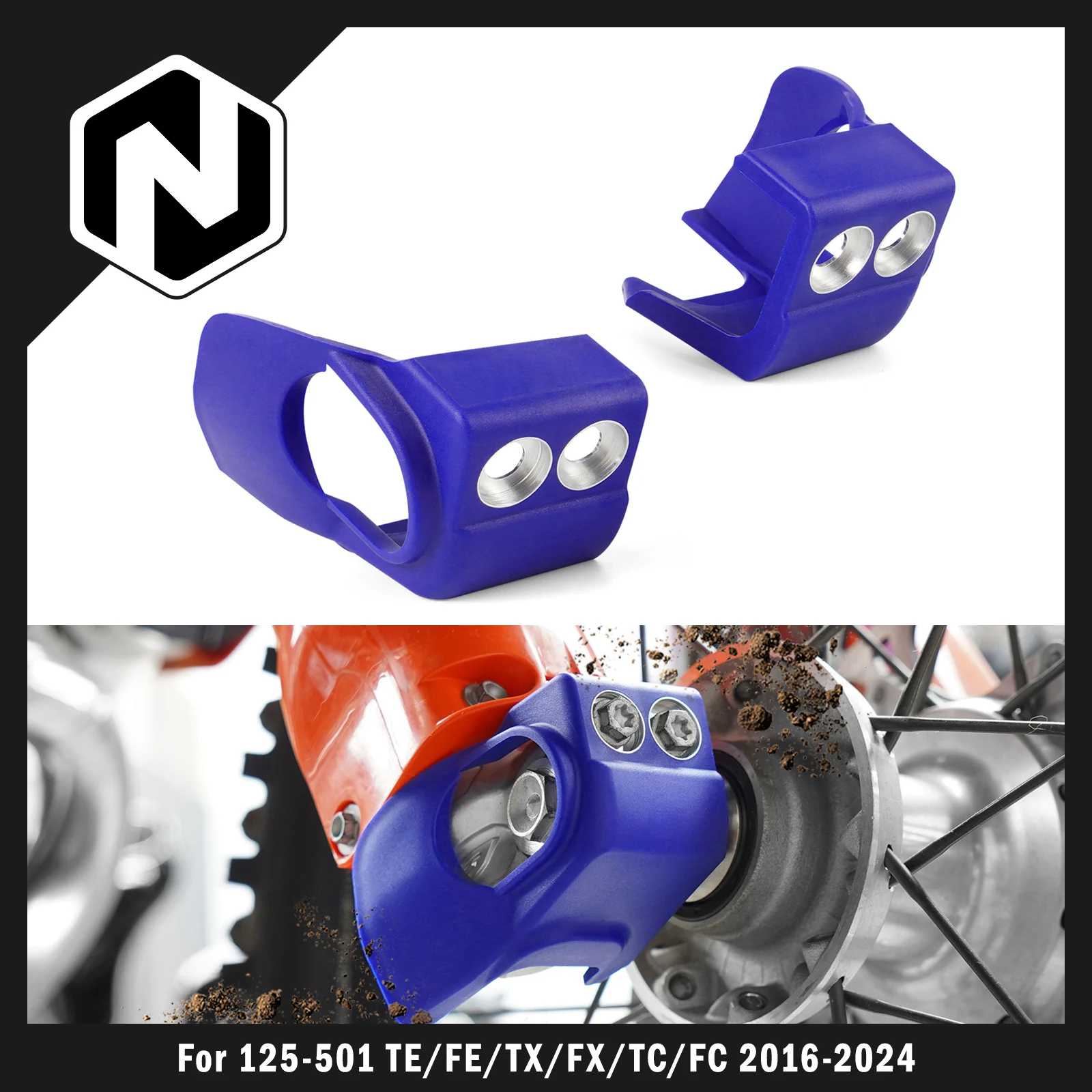 

NICECNC For Husqvarna 2016-2024 TE 300 TE 250 FE 250 FE 350 FE 450 501 TX 300 FX TC FC Motocross Front Fork Shoe Cover Protector