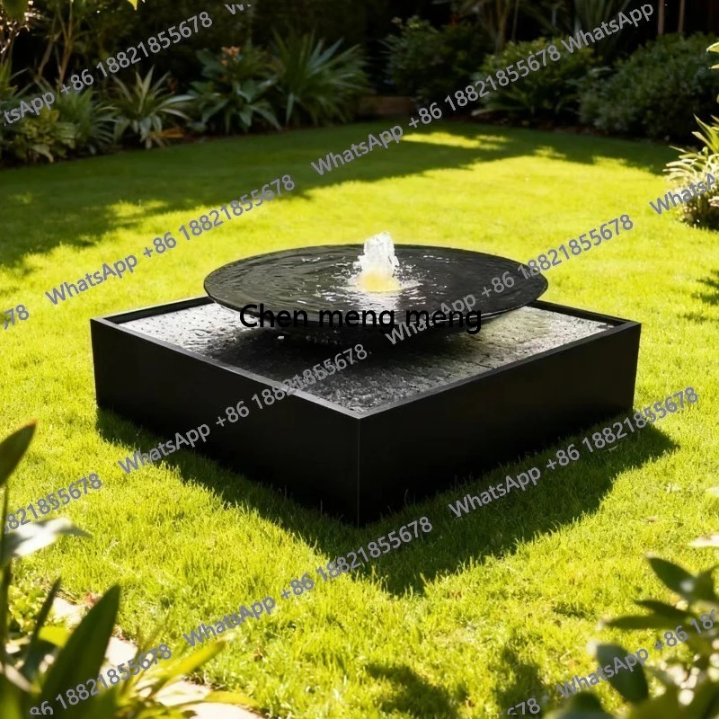 

Stainless Steel Outdoor Garden Fountain Pool - Durable Rustproof Safe Finished Circular Water Feature with Recirculating System