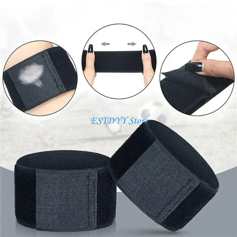 G6DE Anti Slip Sports Football Leggings Shin Fixed Straps Soccer Shin Guard Straps