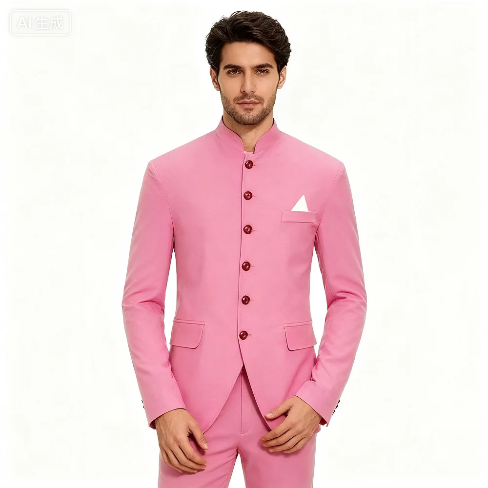 

Men's Solid Blazer Fashion Wedding Smart Casual Business Jacket Best Man Suit Formal Party Wear Single Coat