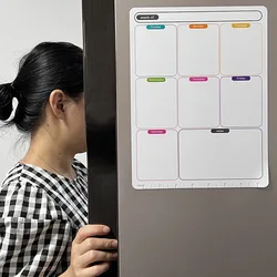 A Erasable Magnetic Refrigerator Magnet Weekly Plan Schedule Memo Message Sticker Magnet