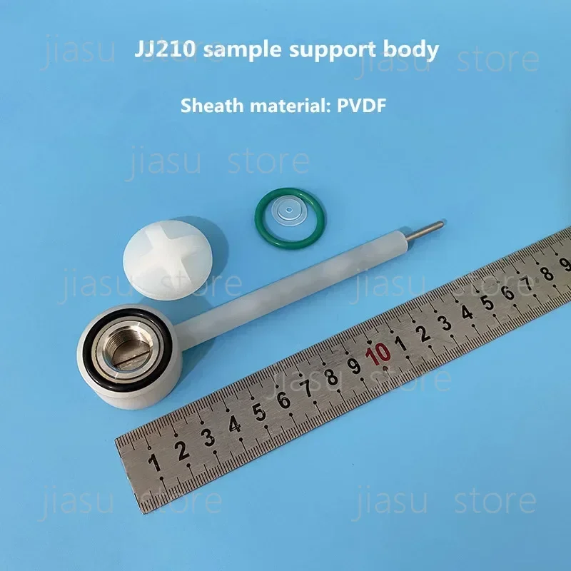 JJ210PVDF sample support body, interchangeable electrode holder, electrochemical sample holder, working area 1cm².