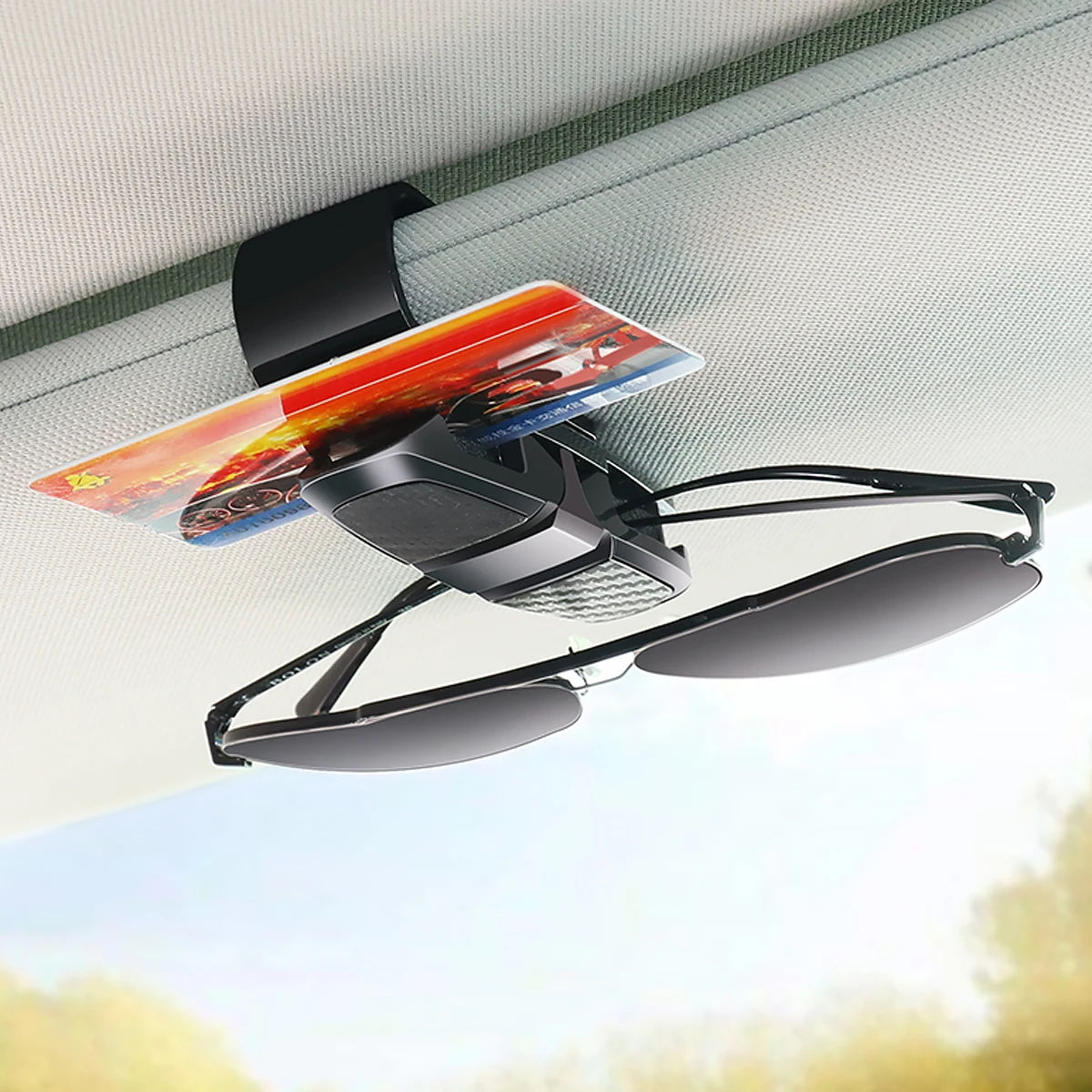

4pcs Visor Glasses Holder Clip Auto Car Visor Glasses Clip Fastener Sunglasses Bracket Storage Durable ABS Small One Hand