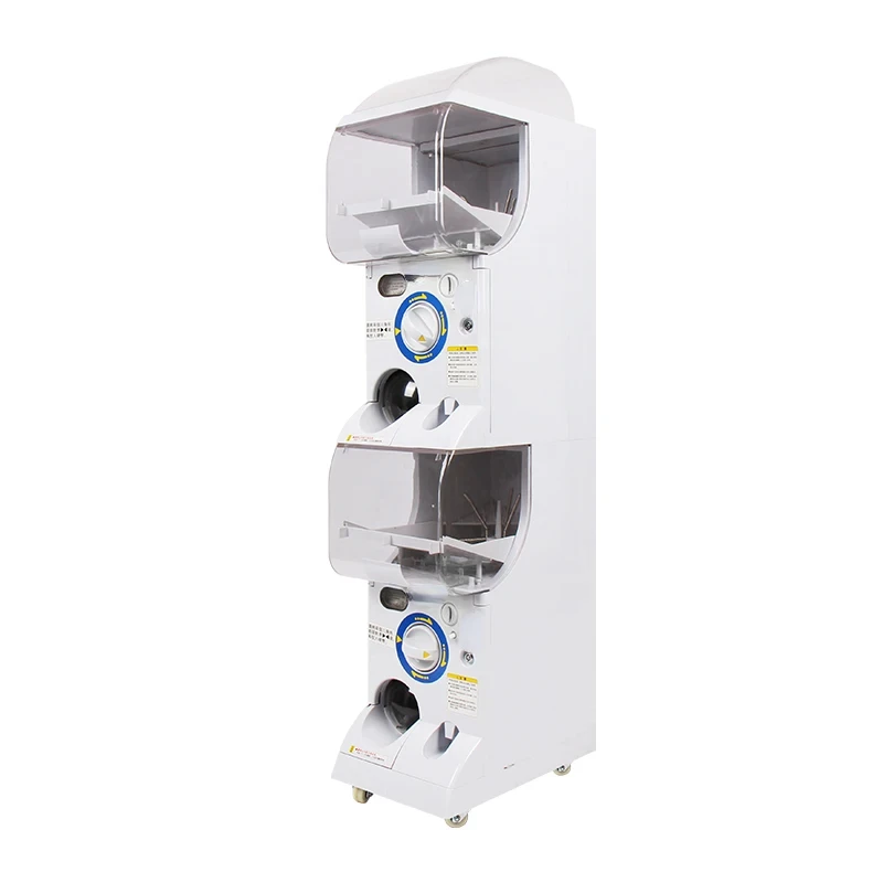 

Original capsul Vending Machine White Color Token Operated Gachapon Machine