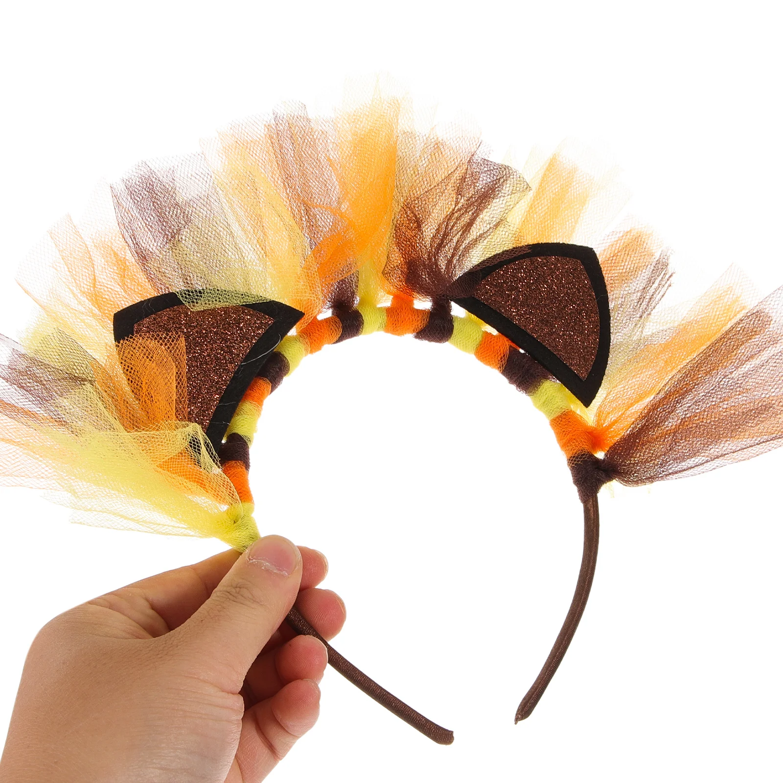 

1 set Lion Costume For Girls Halloween Party Cosplay Outfit Animal Headband Soft Comfortable Dress Princess Skirt Costume
