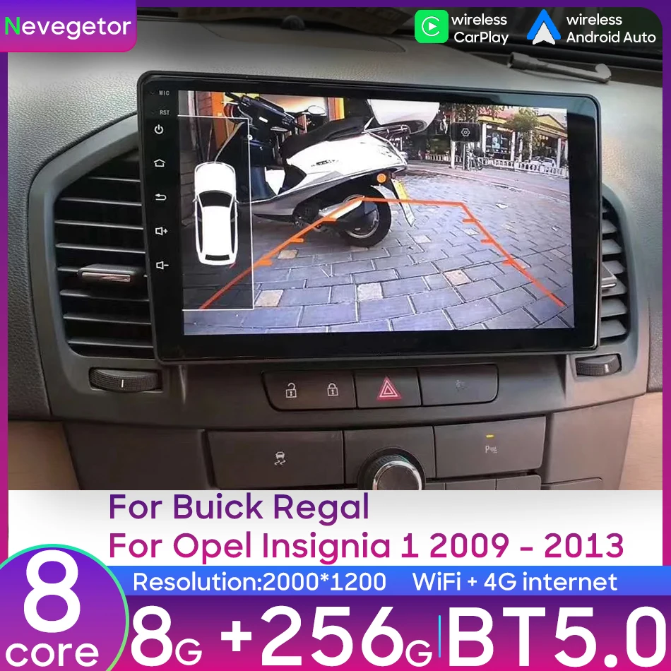 

Car Multimedia Player For Buick Regal For Opel Insignia 2008 - 2013 Android 15 Auto CarPlay GPS Navigation DSP Bluetooth No 2Din