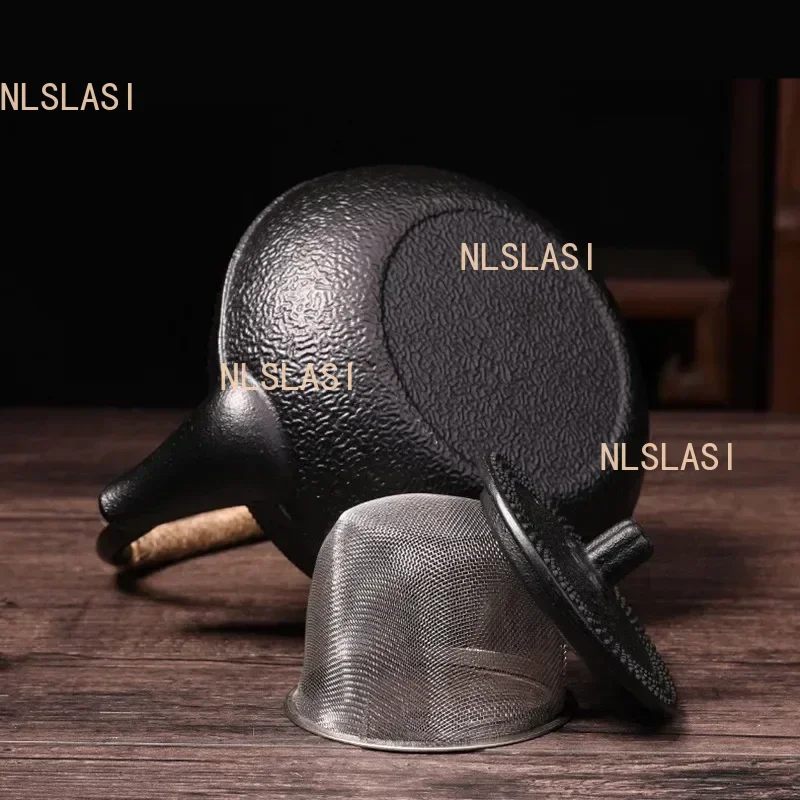 NLSLASI Cast Iron Tea Pot Stainless steel filter Cast Iron Teapot for Boiling Water Oolong Tea Home Induction Cooker Tea Kettle