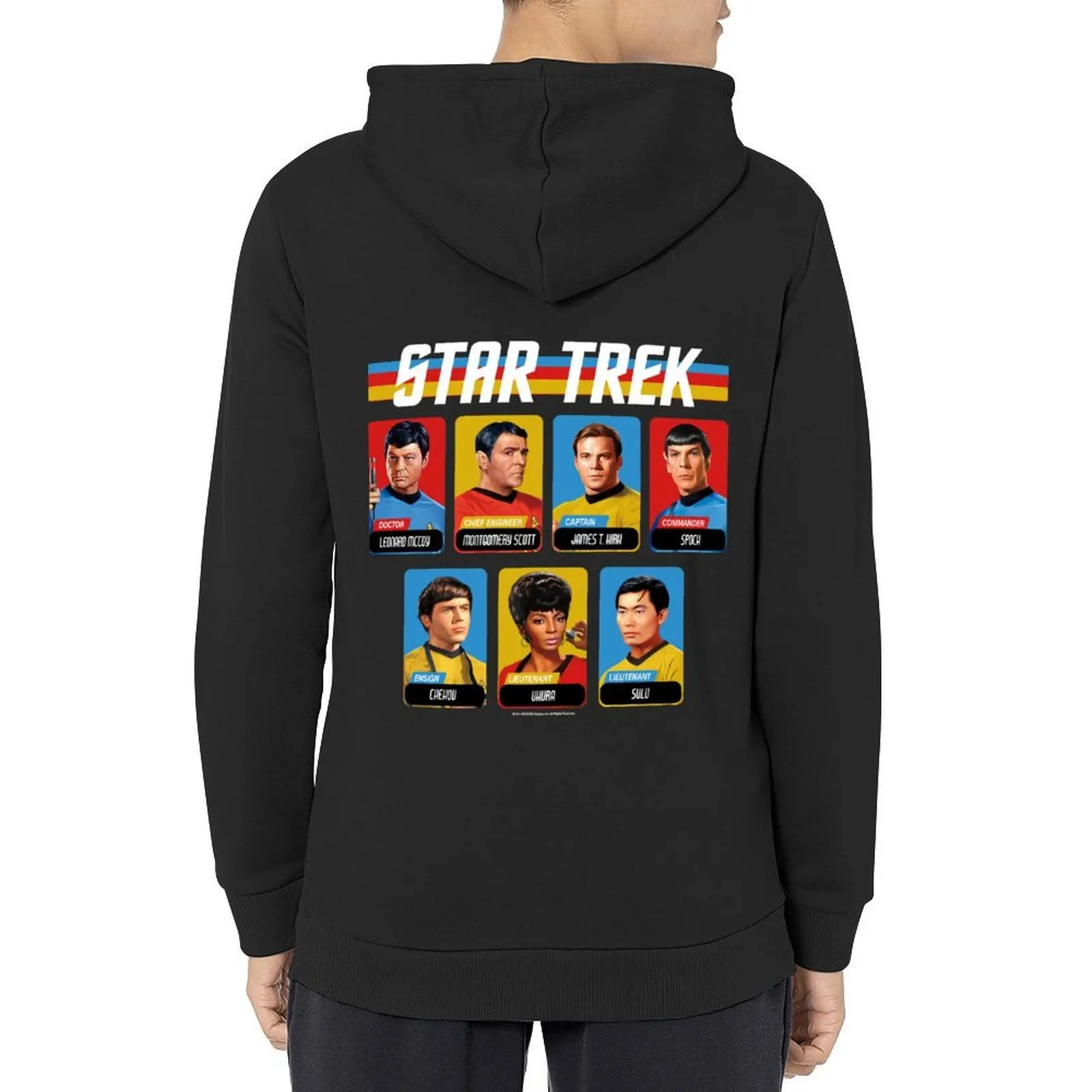 

Star Trek Original Series Retro Full Color Crew Portrait Panels Hoodie fashion men autumn jacket men anime clothes men hoodie
