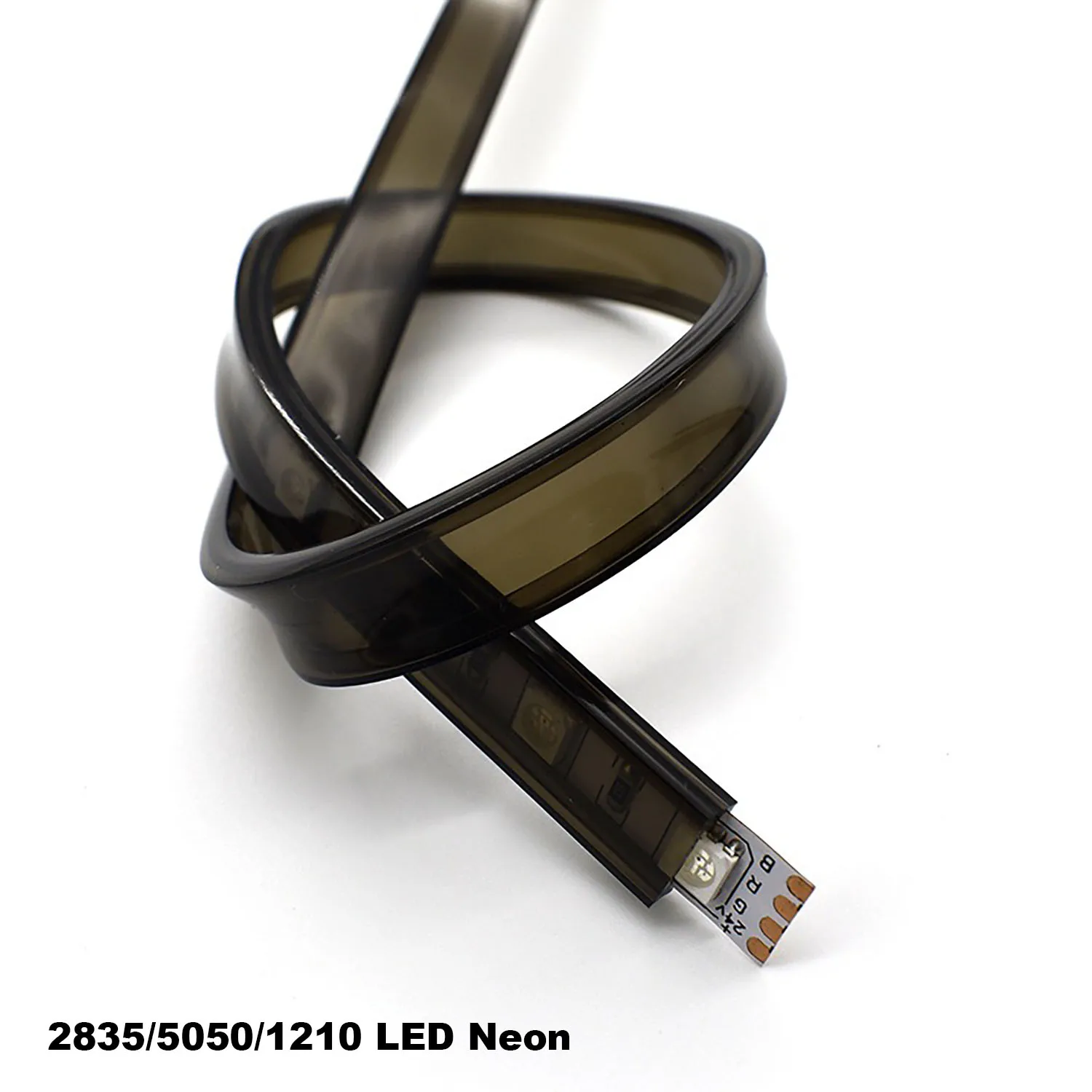 10-12mm Schwarzes Transluzentes Silikonrohr, Flexibler Wasserdichter Schutz für 2835/5050/1210 LED-Neonstreifen – Detail 2