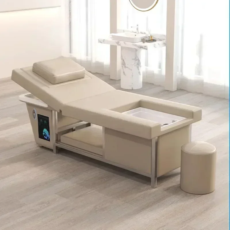 Japanese Head Spa Water Therapy Bed Shampoo Bed Hairdressers Chair Beauty Salon Hair Washing Japonais Cheveux Salon Furniture