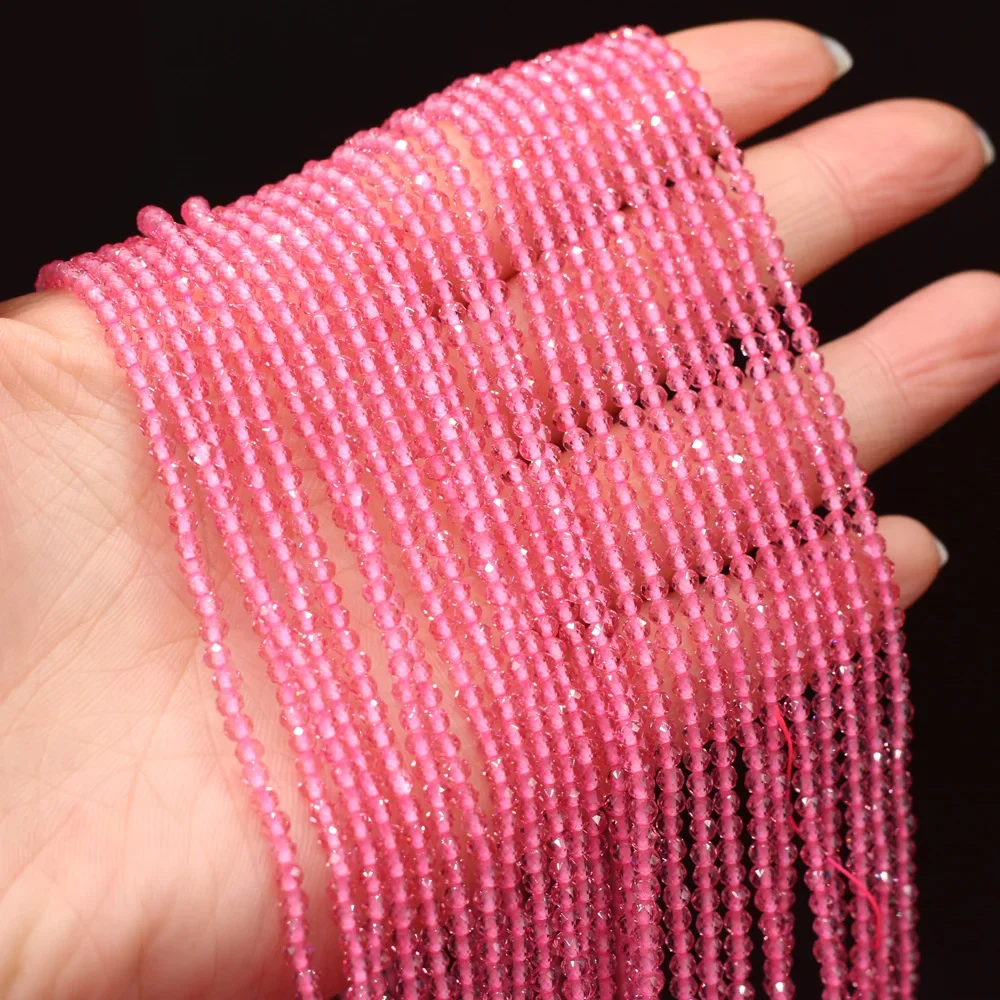 125 Pieces Spinel Bead Crystal Beads Loose Exquisite appearance DIY Jewelry Making Bracelet Necklace Accessories 3mm Length 38cm